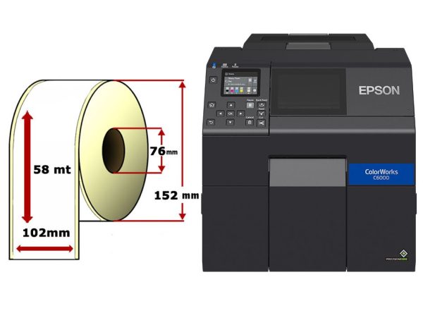 Etichette standard Epson per EPSON Colorworks C6000 Ae/Pe