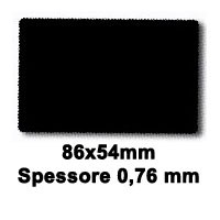 Card plastiche colorate in PVC spessore 0,76 mm