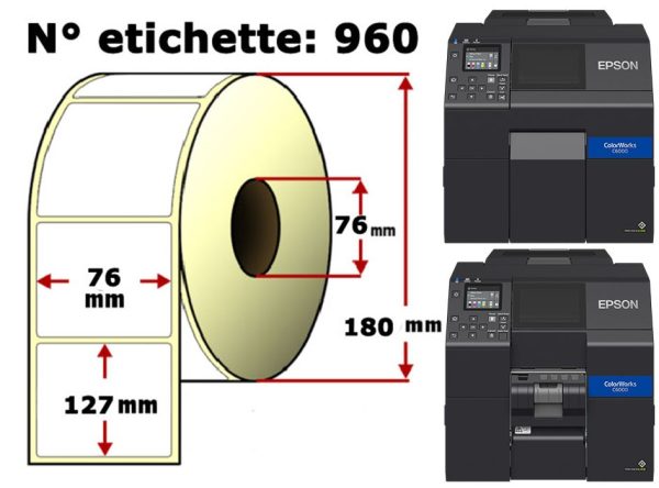 Etichette standard Epson per EPSON Colorworks C6000 Ae/Pe