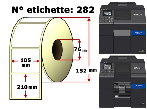 Etichette standard Epson per EPSON Colorworks C6000 Ae/Pe