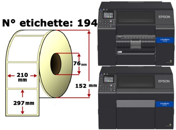 Etichette per EPSON Colorworks C6500 Ae/Pe