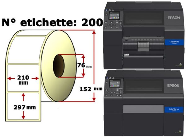 Etichette per EPSON Colorworks C6500 Ae/Pe