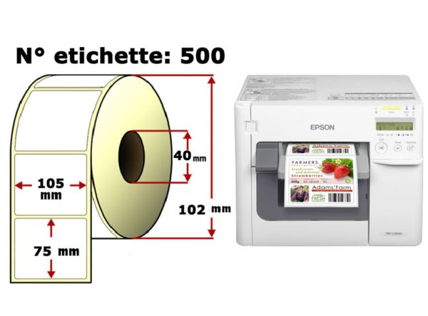 Etichette personalizzate per EPSON Colorworks C3500/C4000e