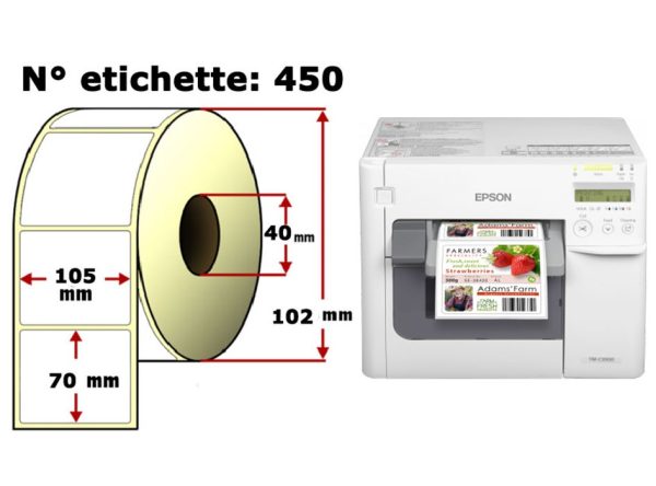 Etichette personalizzate per EPSON Colorworks C3500/C4000e