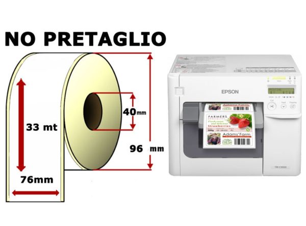 Etichette personalizzate per EPSON Colorworks C3500/C4000e