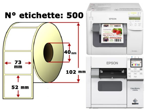 Etichette personalizzate per EPSON Colorworks C3500/C4000e