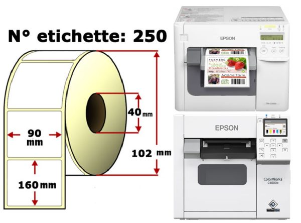 Etichette personalizzate per EPSON Colorworks C3500/C4000e