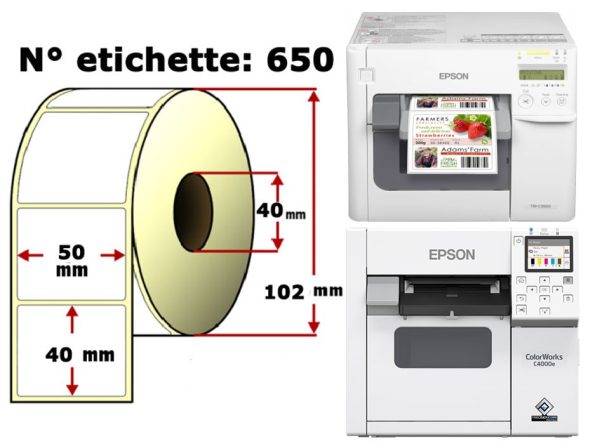 Etichette personalizzate per EPSON Colorworks C3500/C4000e