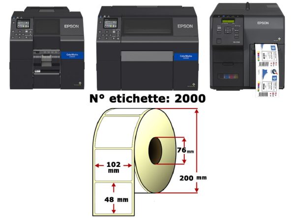 Etichette Personalizzate per Epson C6000/C6500/C7500/C7500G